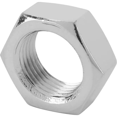 Beefy Chrome Steel Jam Nut 11/16 Inch 18 RH Fine Thread Right Hand Lock Nut For Heim Joints Rod Ends Tie Rod Ends Clevis Fittings Suspension Hardware Heavy Duty Secure Fit, chrome finish