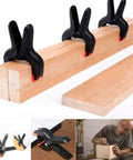 Rock Strong Spring Clamps For DIY Pros Hard Plastic Woodworking Tools 2 Inch Grip Set To Hold Projects Tight Like A Pro. Spring clamps holding wood boards for gluing