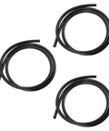 Practical And Sturdy Polyurethane Fuel Hose Kit 3pcs For Car And Bike Replacement Gasoline Petrol Line Tube System Black Ready To Go, 3 coiled hoses