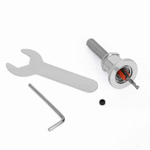 Get Jacked With These 5 Pcs Tapping Screw Drill Bits Featuring Adjustable Positioner For Wood Projects Alloy Steel Tapered Countersink Tools.