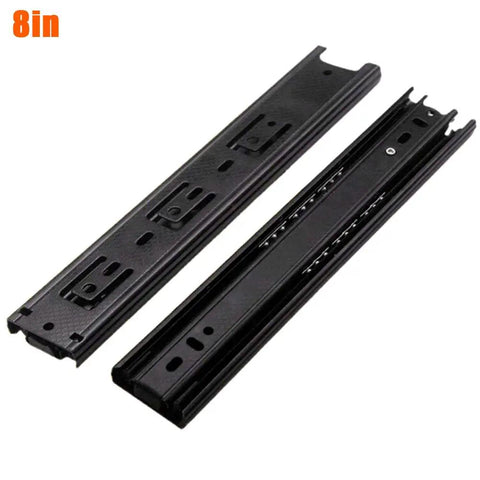 8 inch one pair ball bearing drawer slides with full extension three fold soft close rails for dresser cabinet kitchen