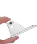 Heavy Duty Zinc Alloy Refrigerator Door Hinges For Commercial Kitchens, Corrosion Resistant Cooler Hinge Replacement Parts, Set Of 4, Easy Install And Sag Free Alignment For A Tight Cold Seal, silver hinge close-up