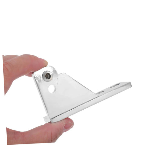 Heavy Duty Zinc Alloy Refrigerator Door Hinges For Commercial Kitchens, Corrosion Resistant Cooler Hinge Replacement Parts, Set Of 4, Easy Install And Sag Free Alignment For A Tight Cold Seal, silver hinge close-up