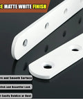 Heavy Duty Furniture Wall Anchors Rock Solid Baby Proofing Kit white steel brackets with matte finish for securing dressers.
