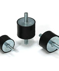 Heavy Duty Rubber Shock Absorber Mount With Male To Male Metric Rod Damper Rock Solid anti vibration mounts in various sizes.