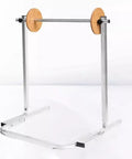 Heavy Duty Bubble Wrap Dispenser Built Like A Tank With Steel Frame Fits 60 70 And 80 Cm Rolls shown in vertical position.