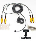 Ebike Turn Signal Kit With Front And Rear Indicator Lights And Brake Light For Electric Bicycles Left And Right Signals Waterproof Pro Grade High Brightness SMD LED 36V 48V 72V Compatible with wiring, switch, and mounts