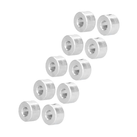 Heavy Duty 20 Pack 6mm Carbon Steel Shaft Collars Setscrew Design Crafted Tough Enough For Robotics And Machinery Zinc Plated Finish Prevents Rust From Eating Metal While Giving Axial Radial Stability On Your Drive Shafts. 6mm zinc-plated steel shaft collars, 20 pack