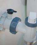 Air Jet Valve and Valve Cap Replacement for Above Ground Swimming Pools Replaces 12363 12373 mounted on pool inlet