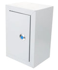 Heavy Duty Weatherproof Wall Mount Electrical Distribution Box For Industrial Use Durable Steel Enclosure, closed view