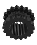 4J Coupling Insert EPDM Rubber Spider 4JE Compatible Solid Design For Jaw Couplings 1-1/2 In Width 2-5/16 In OD black