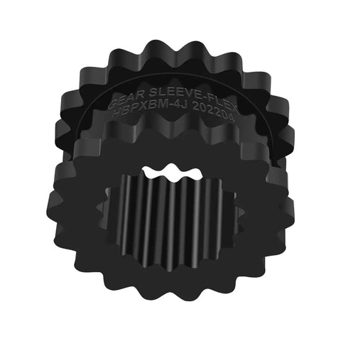 4J Coupling Insert EPDM Rubber Spider 4JE Compatible Solid Design For Jaw Couplings 1-1/2 In Width 2-5/16 In OD black