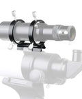 Guide Scope Ring Kit for Telescopes 43mm to 70mm, metal tube rings with mount bar, dual ring setup for parallel guiding scope