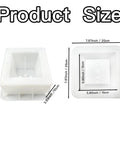 Concrete Brick Molds For DIY Projects Reusable ABS Plastic Square Hollow Block Molds product size dimensions.