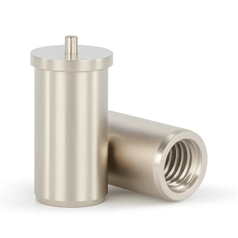 Top Shelf M2.5 And M3 Nickel Plated Welding Studs Paired With Bulletproof Standoff Screws For Slick Pcb And Smt Assembly Work Providing Heavy Duty Fastening Strength And A Tight Grip That Really Handles The Pressure Without Losing Its Mind On Any Job Site - close-up of nickel plated welding studs with threaded design.