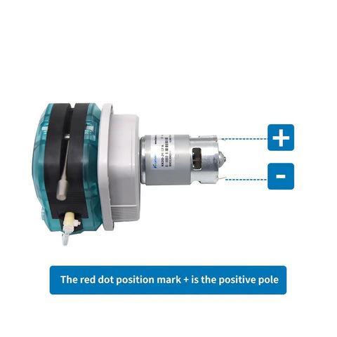 Heavy Duty 12/24V Peristaltic Dosing Pump With Adjustable Flow Rate Up To 1300Ml Min Multi Stage Gear Motor For Viscous Liquids And Chemicals High Precision Quick Tube Swap Reliable Continuous Operation Industrial Grade