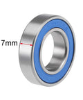 Beefy 6902-2RS Deep Groove Ball Bearings 15mm X 28mm X 7mm showing blue cover and 7mm thickness.