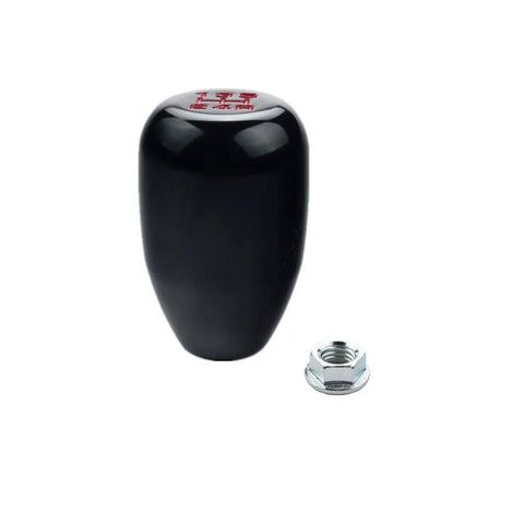 Aluminum 5 Speed Manual Shift Knob Screw On M10x1.25 Fit Nissan Mazda Mitsubishi Black Type R Style Grip Shifter