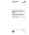 Get The Official Iso 10303-225:1999 Build Standard For Data Exchange And Shape Representation Of Building Elements In Industrial Automation Projects And Engineering Workflows. Cover of ISO 10303-225 document, 1999 edition.