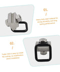 Heavy Duty D Ring Tie Down Anchors Bolt Directly To Truck Bed Rails Or Boat Trailers, steel material, easy installation, no cutting needed.