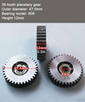 36T planetary gear with 47.5mm diameter and 12mm height for Electric Bike Motor Upgrade Kit Featuring 36T Planetary And Worm Gear Compatible With 500W Motors.