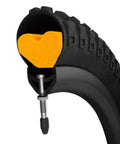 Cross-section of tire with Tubeless Tire Inserts For 700c, 27.5 And 29 Road Bikes, Air Insert Liner Foam visible, puncture proof design.