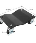 Two Piece Beefy Heavy Duty Car Dolly Set With 5000 Lbs Total Capacity Steel Wheel Dollies With 360 Degree Swivel Casters And Brakes For Garage Trucks SUVs Trailers And Motorcycles, steel dolly with 3 in wheels