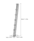 4 Pack Waterfall Slatwall Hooks With 6 Ball Heavy Duty Clothes Hangers For Wall Mounted Retail Display Closet Or Garage Storage 11.81 Inch Length Silver