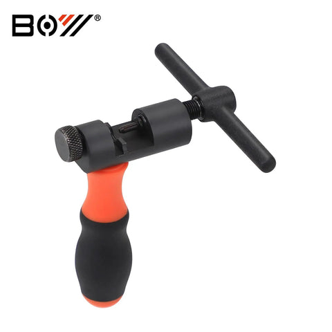 Universal Bike Chain Tool Kit chain breaker tool with orange and black handle, Pro Grade Gear for Road and MTB, 1 to 13-speed