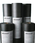 Top Tier Roofing Underlayment Delivers Ultra Lightweight Coverage In 48 Inch Wide By 250 Foot Rolls stacked in a group.