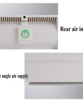 Rear air inlet and wide angle air supply of the Wall Mounted Bathroom Heater And Waterproof Air Conditioning Fan providing snappy heat.
