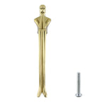 Brass Thinker Shape Cabinet Pulls And Drawer Handles For Cabinets, Solid Brass Hardware, Decorative Figurine Design, Front View