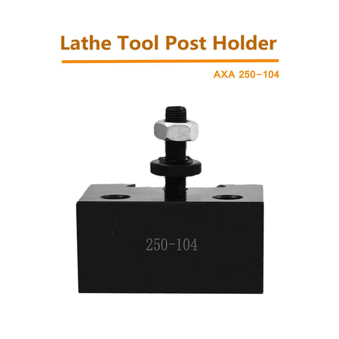 Six Piece AXA Wedge Type Quick Change Tool Post Set For Lathe 12 Inch Swing Dia 250-104 holder front view