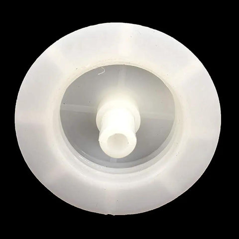 Honda Acura Radiator Coolant Reservoir Overflow Tank Cap With Joint Replacement Plug And Play Direct Fit For Accord Civic Pilot Insight Element Aftermarket Easy Install White, top view of white cap with joint.