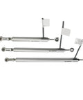 Beefy Linear Potentiometer Displacement Transducer With 25-300mm Travel, Dual Ball Joint On Both Sides, Anodised Aluminium Case And Stainless Steel Shaft