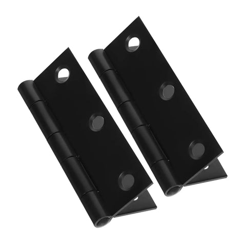 Rotating Concealed Hinges For Doors And Cabinets, Black Interior Small Shutter Hinge Set, 2 Pack, Durable
