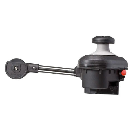 Scotty 2500 Electric Line Trap And Pot Puller Heavy Duty Stainless Steel compact design with black finish and mounting arm.