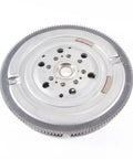 Heavy Duty Dual Mass Clutch Flywheel For 2006 2009 Saab V6 2.8L Fwd top view showcasing precision engineering and smooth finish.