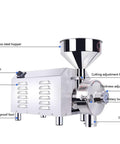 Beast 1500W Heavy Duty Commercial Electric Grain Grinder Pulverizer with stainless steel hopper and adjustable settings