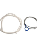 High Flow Hydration Tube Replacement With Cleaning Brush Kit 98cm PVC Hose For All Major Brand Reservoirs shown coiled