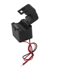 Straight Up Heavy Duty Split Core Current Transformer PZCT-02 100A Energy Meter Clamp Sensor with red and black wires.