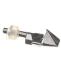 Heavy Duty Drop-In Appliance Door Catch MM10023269 Replacement Part With Rubber Seal, metal catch with clear rubber component.