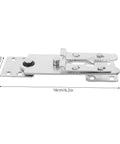 Six Pack Couch Clips For Sectionals Interlocking Alligator Snap Clips With Mounting Screws, metal clamp dimensions shown