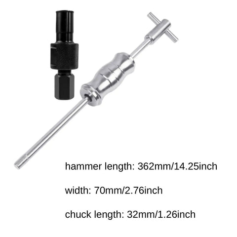 Pro Choice Blind Hole Bearing Puller Extractor Kit Removal Tool For Auto Car Repair Fits Sizes From 20mm To 24mm, steel and black collet with 362mm hammer