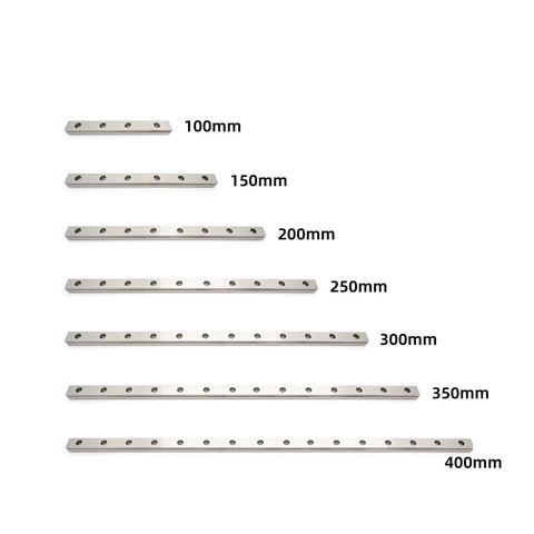 Plug And Play Linear Guide Rail With Block For CNC And 3D Printer C Or H Type High Precision Smooth Motion For Small Machines Compact Design With Pre Drilled Holes For Quick Alignment And Easy Installation In Tight Spaces, 100mm to 400mm sizes