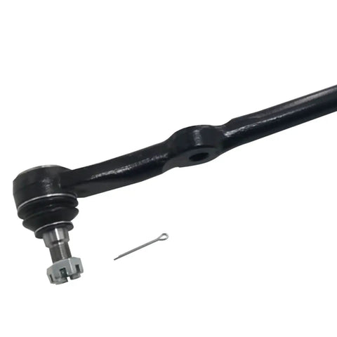Beefed-Up 4WD Front Inner Tie Rod Drag Link Replacement For 2011-2016 Ford F-250 Super Duty And F-350 Super Duty 4x4 Heavy Duty Steering Link Kit With Pitman Arm Connection, black steel tie rod end with cotter pin