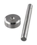 10mm precision punch and steel base from Dope Rivet Setting Kit For Leather Craft With Interchangeable Punches DIY Tool Set