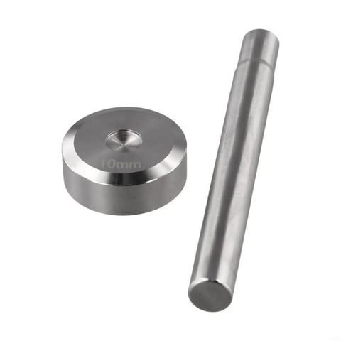 10mm precision punch and steel base from Dope Rivet Setting Kit For Leather Craft With Interchangeable Punches DIY Tool Set