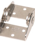 Friction Hinge For Monitors And Displays In 304 Stainless Steel, 303 Pin, 6-Hole Mount, shown in open position.