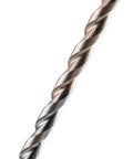 Three Eighths Inch By Six Inch Carbide Hammer Drill Bit With Rock Carbide Tip Four Flute Design shown in close-up view